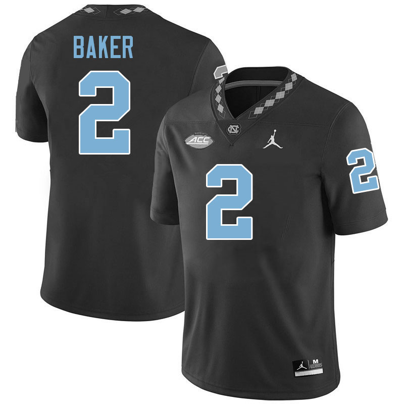 #2 Bryce Baker North Carolina Tar Heels College Football Jersey Stitched-Black #2 Bryce Baker North Carolina Tar Heels College Football Jersey Stitched-Black